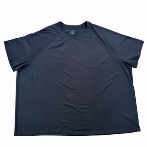 Harbor Bay Mens Black Performance T Shirt Big Tall Moisture Wicking Tee 6XL